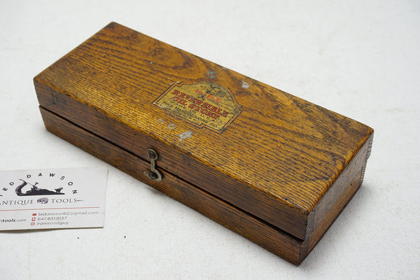 lily white washita RARE & FINE PIKE LILY WHITE WASHITA IN DOUBLE SIDED ROTATING HOLDER & – Ted Dawson Antique Tools