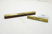 BEAUTIFUL PAIR OF 2 ENGLISH ROSEWOOD & BRASS LEVELS  - LIDELL’S
