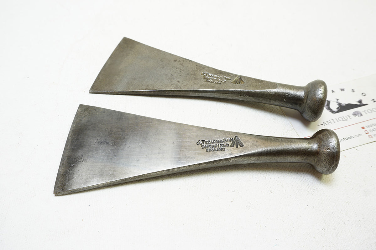 NOS PAIR OF CAULKING IRONS - J. TYZACK & SONS – Ted Dawson Antique Tools