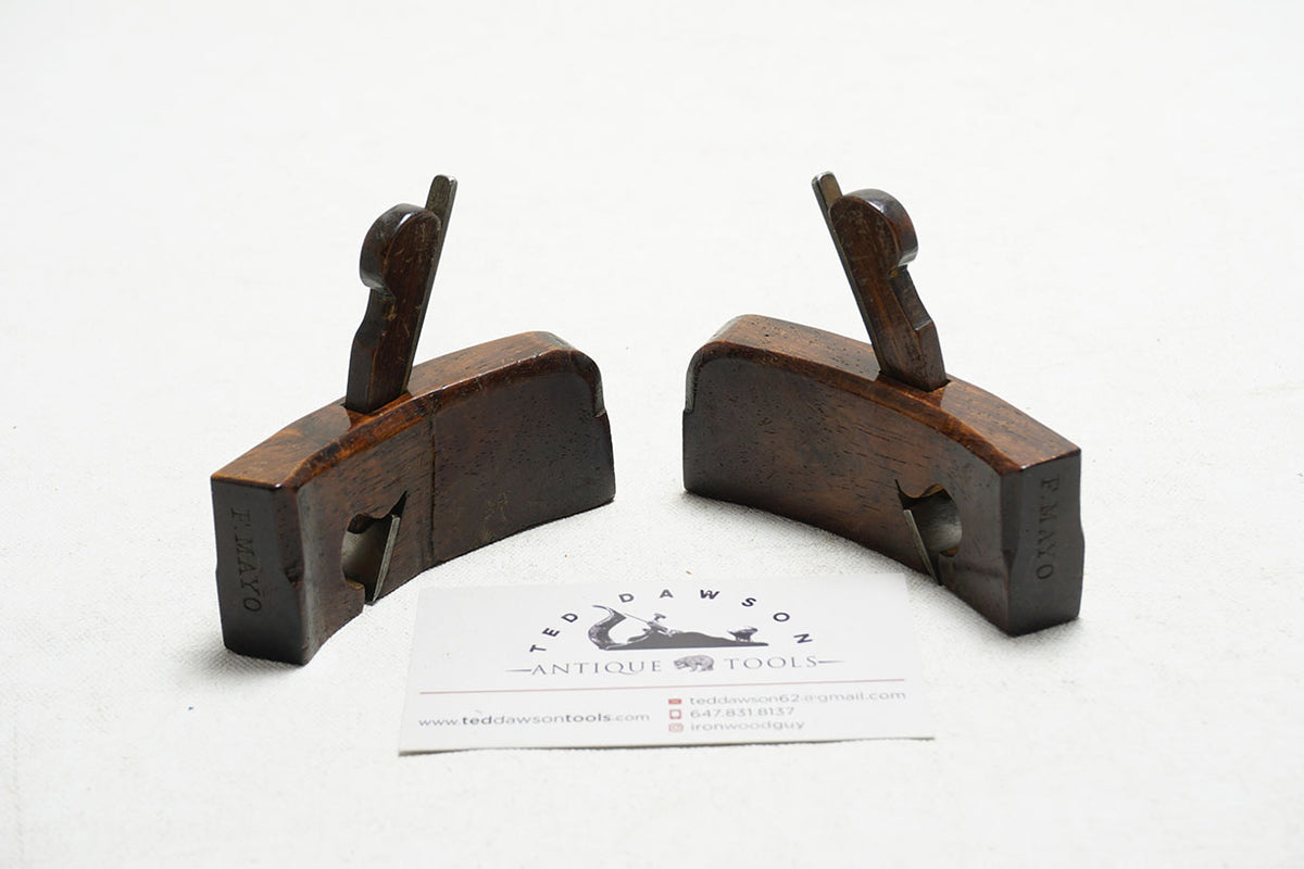 EXQUISITE PAIR OF ROSEWOOD CURVED RABBET PLANES - COACHMAKER – Ted ...