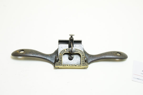 VERY NICE E. C. STEARNS & CO. 1900 PATENT SPOKESHAVE - FLEXIBLE SOLE