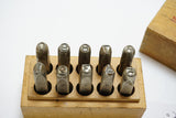 FINE 'PRIORITY' 1/4" STEEL NUMBER PUNCH SET - MADE IN ENGLAND