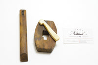 EARLY MARKING GAUGE WITH WHALEBONE WEDGE