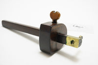 FINE ROSEWOOD SLITTING / MARKING GAUGE WITH BRASS WEDGE