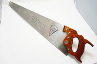 DEAD MINT DISSTON D-15 VICTORY RIP SAW WITH LAMINATED HANDLE - 5 TPI