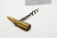 EARLY ANTLER HANDLED CORK SCREW