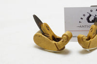 REMARKABLE PAIR OF MINI 'BONE' SOLED BOXWOOD DUTCH LUTHIER PLANES