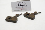 LOVELY MINIATURE PAIR OF ROSEWOOD RABBET PLANES