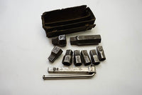 EXCELLENT MOSSBERG SOCKET WRENCH SET OF 8 IN ORIGINAL LEATHER CASE - 1910 PATENT