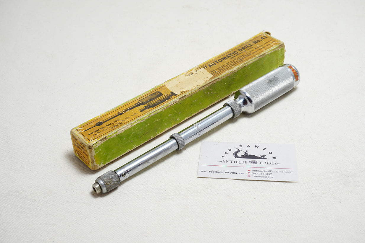 MIB NORTH BROS NO. 41 YANKEE DRILL 'WITH IMPROVED CHUCK' & 8 ORIG