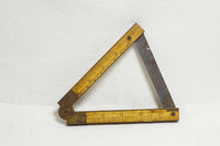 FINE CHAPIN STEPHENS NO. 036 BOXWOOD & BRASS INCLINOMETER RULE