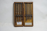 MIB SET OF 9 PASSAIC JENNINGS PATTERN AUGER BITS - 1/4" ~ 1"