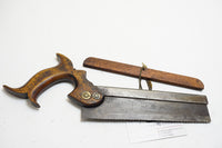 EXCELLENT EARLY G. THOMAS 'LONDON' SPLIT NUT DOVETAIL SAW