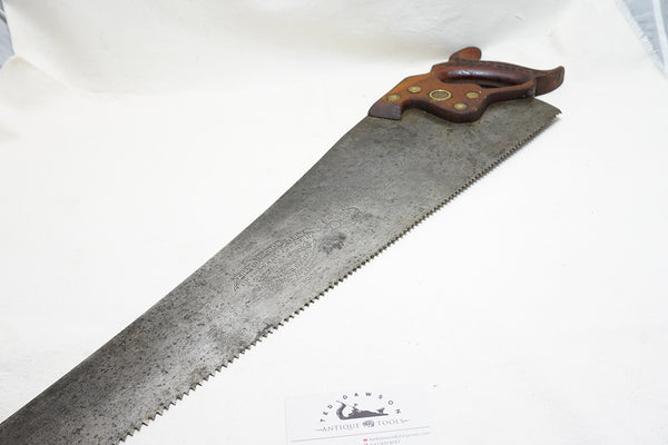 FINE SHARP SIMONDS SAW WORKS NO. 72 RIP SAW - 5 TPI