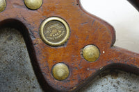 FINE SHARP SIMONDS SAW WORKS NO. 72 RIP SAW - 5 TPI