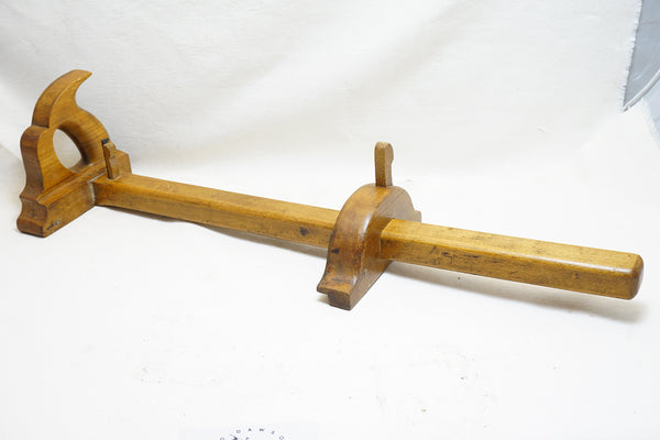 GORGEOUS PANEL SLITTING GAUGE WITH INLAID BRASS TRIM & ROLLERS