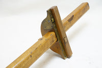 GORGEOUS PANEL SLITTING GAUGE WITH INLAID BRASS TRIM & ROLLERS