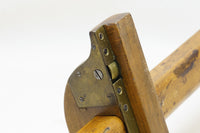 GORGEOUS PANEL SLITTING GAUGE WITH INLAID BRASS TRIM & ROLLERS