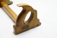 GORGEOUS PANEL SLITTING GAUGE WITH INLAID BRASS TRIM & ROLLERS