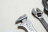 LOT OF 3 SMALL ADJUSTABLE WRENCHES