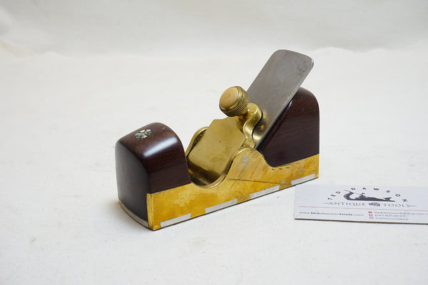 MINT SMALL BRASS DOVETAILED INFILL SMOOTH PLANE
