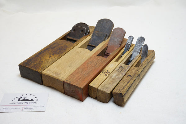 WORKING SET OF 6 JAPANESE HOLLOW & ROUND KANNA / PLANES - ASSORTED