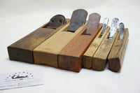 WORKING SET OF 6 JAPANESE HOLLOW & ROUND KANNA / PLANES - ASSORTED