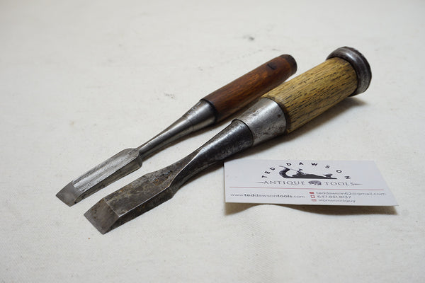 WORKING PAIR OF JAPANESE NOMI / CHISELS
