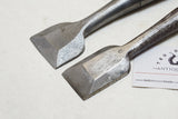 LARGE HEAVY PAIR OF JAPANESE NOMI / CHISELS