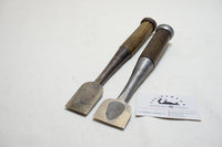 LARGE HEAVY PAIR OF JAPANESE NOMI / CHISELS