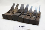 LIKE NEW SET OF 7 EBONY MUJINGFANG ASSORTED HOLLOWS & ROUNDS