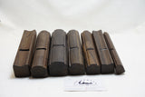 LIKE NEW SET OF 7 EBONY MUJINGFANG ASSORTED HOLLOWS & ROUNDS