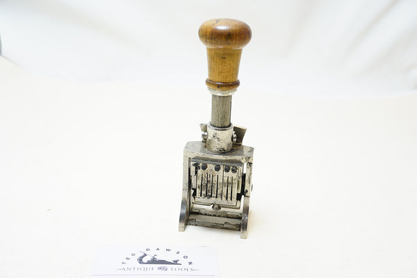VINTAGE SELF-INKING AUTOMATIC NUMBERING MACHINE - GERMANY – Ted Dawson ...