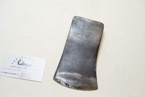 EXCELLENT EMBOSSED 'HOWLAND'S SAMSON QUALITY' AXE HEAD
