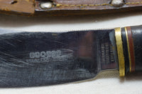 EXCELLENT JOHN WATTS (SHEFFIELD) FIXED BLADE KNIFE + SHEATH