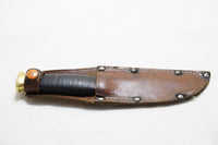 EXCELLENT JOHN WATTS (SHEFFIELD) FIXED BLADE KNIFE + SHEATH
