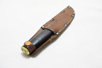 EXCELLENT JOHN WATTS (SHEFFIELD) FIXED BLADE KNIFE + SHEATH