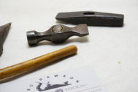 EXCELLENT LOT OF 4 SMALL JEWELLERS HAMMERS & ANVIL