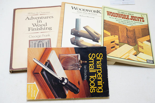 4 PRACTICAL WOODWORKING BOOKS