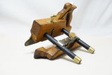 UNCOMMON 'D. IVORY' BRIDLE PLOW PLANE - EBONY ARMS