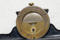 DAVIS 1867 PAT. ADJUSTABLE MANTLE CLOCK INCLINOMETER