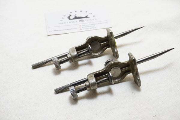 FINE PAIR OF STARRETT NO. 59 TRAMMEL HEADS