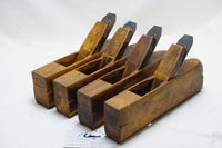 FABULOUS SET OF 4 A. CUMINGS BOSTON SPAR PLANES - 1 ~ 2"