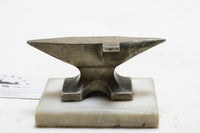 BEAUTIFUL SMALL ANVIL ON ORIGINAL MARBLE BASE