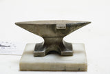 BEAUTIFUL SMALL ANVIL ON ORIGINAL MARBLE BASE