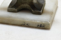 BEAUTIFUL SMALL ANVIL ON ORIGINAL MARBLE BASE