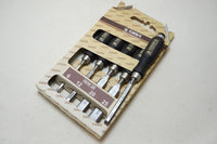 NOS NAREX BEVEL EDGE CHISEL SET OF 4 PLUS 1