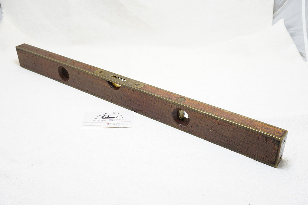 BEAUTY STRATTON BROS. MAHOGANY & BRASS LEVEL - 2FT – Ted Dawson Antique ...