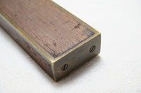 BEAUTY STRATTON BROS. MAHOGANY & BRASS LEVEL - 2FT