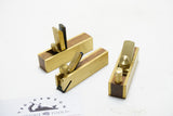 N.O.S SET OF 3 ROSEWOOD & BRASS MINIATURE PLANES